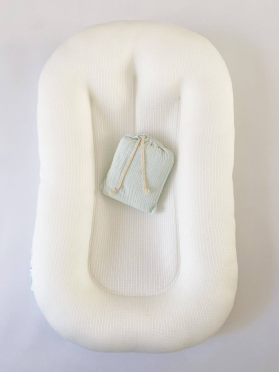 mint blue baby lounger