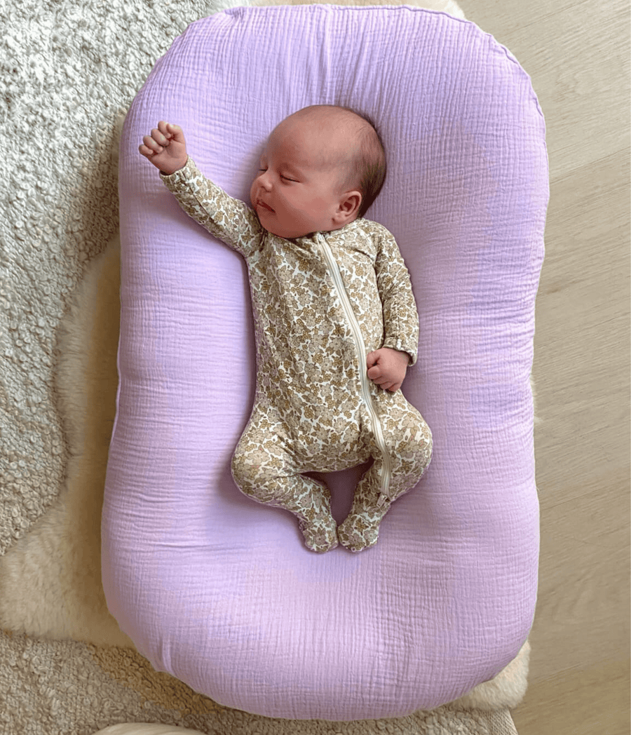 lilac baby lounger